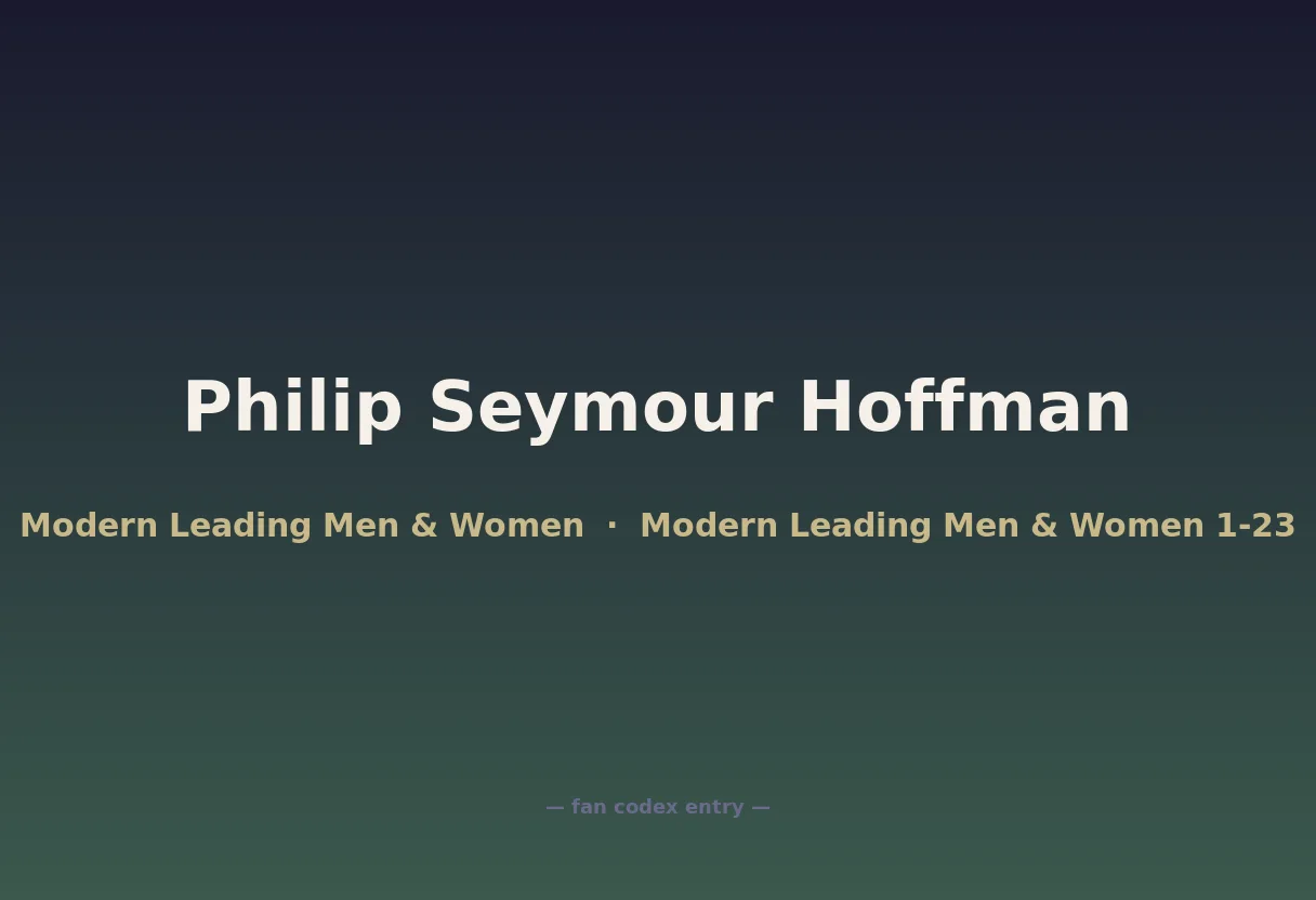 Philip Seymour Hoffman