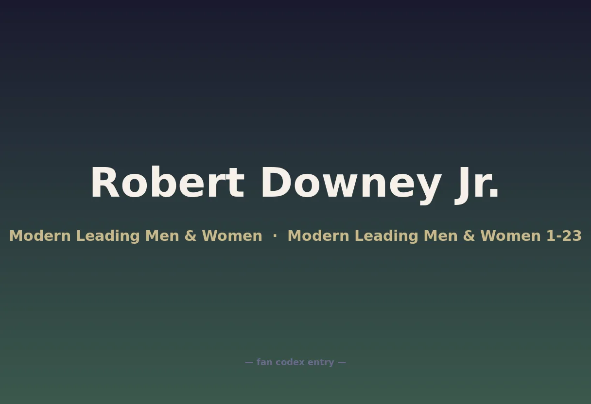 Robert Downey Jr.