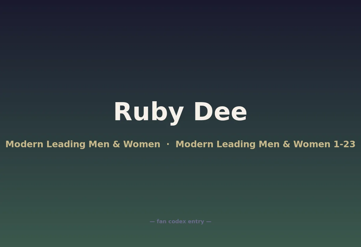 Ruby Dee