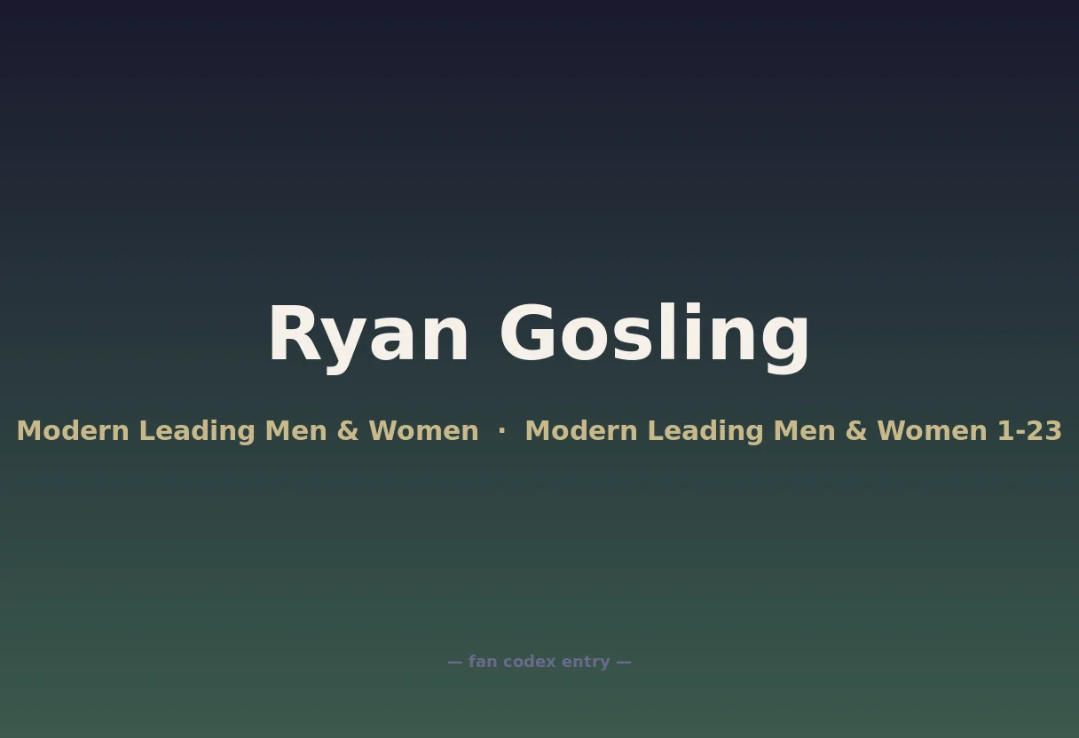 Ryan Gosling