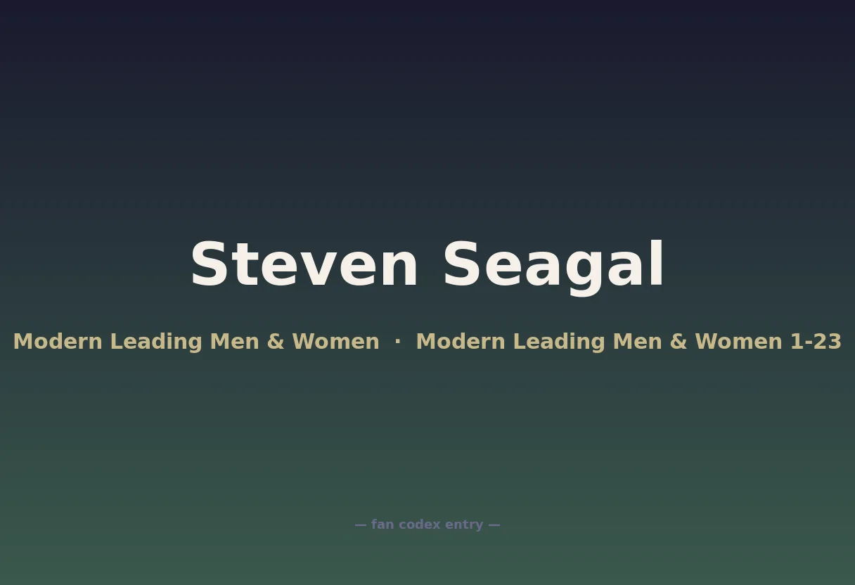 Steven Seagal