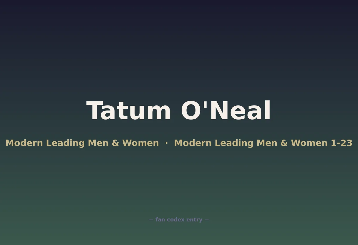 Tatum O'Neal